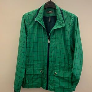 Ralph Lauren Green/Navy Sport Rain Jacket  XL